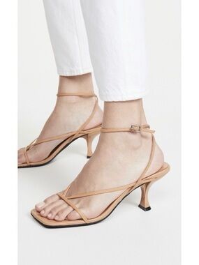 JEFFREY CAMPBELL Fluxx LeatherSandals in Beige Size 7.5